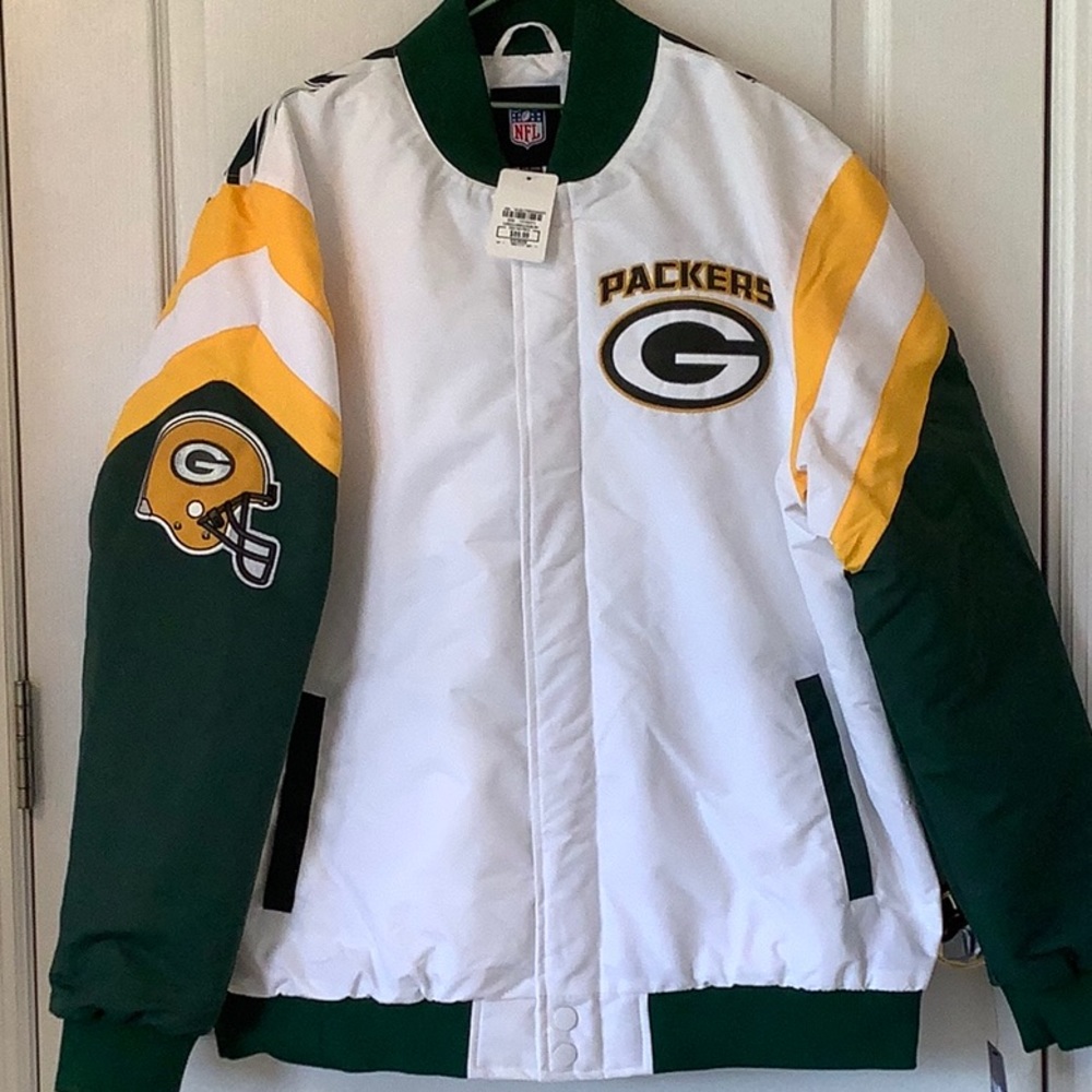 NFL green bay packer men’s medium weight jacket